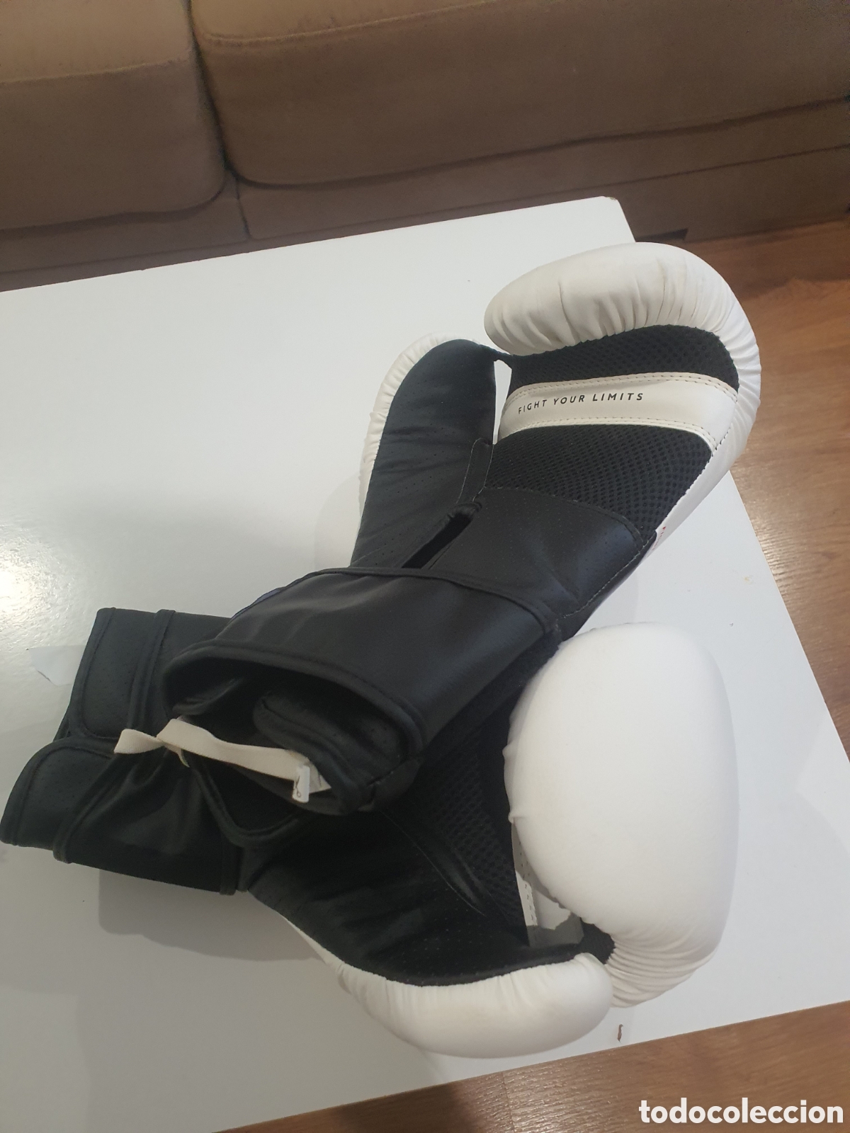 Coleccionismo deportivo: guantes de boxeo 12 onzas decathlon - Foto 4