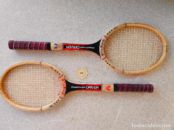 Coleccionismo deportivo: Raquetas de tenis antigua madera