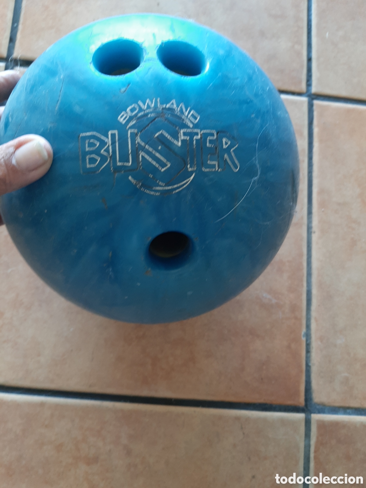 Coleccionismo deportivo: BOLA HISPA BOWLING BOULAND BASTER NUM 12 - Foto 4