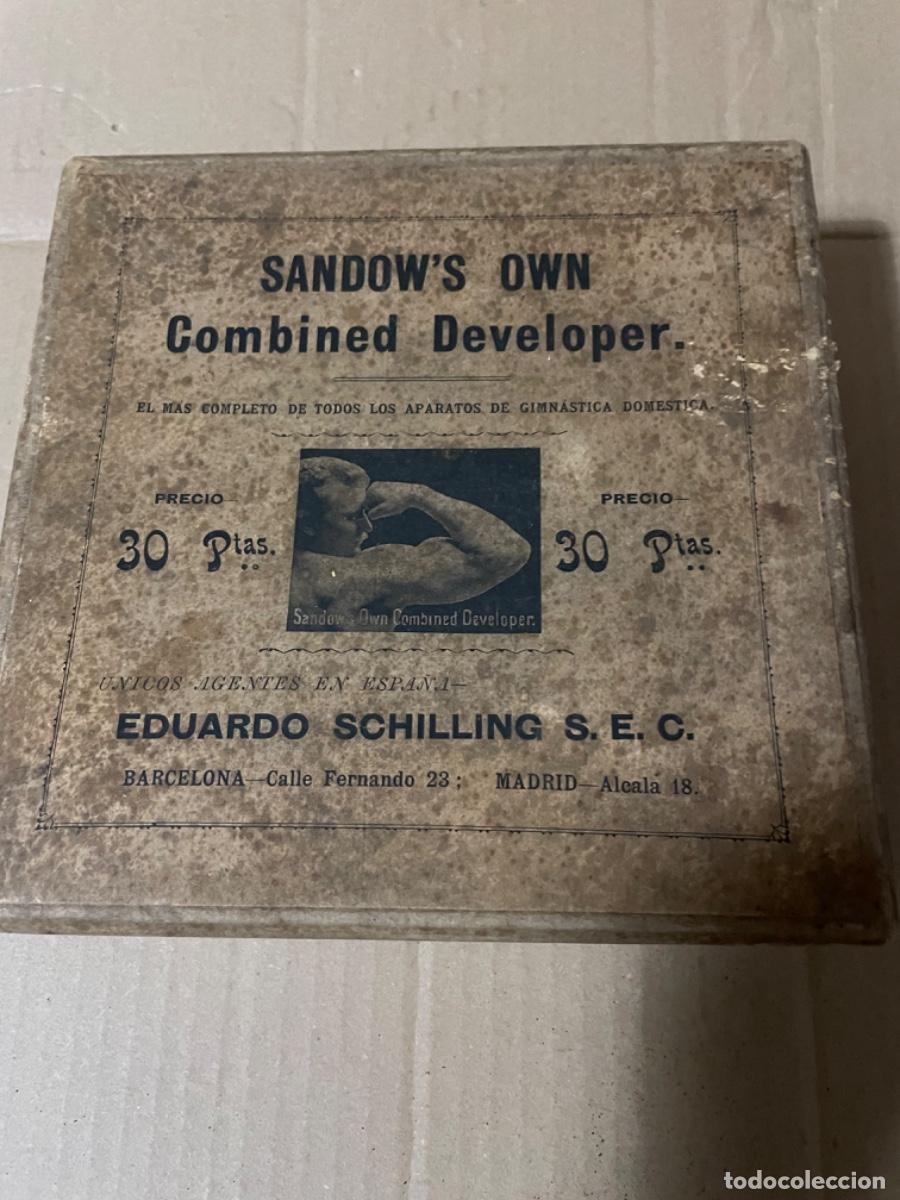 Collectionnisme sportif: GIMNASIA - 1900-1910 - ANTIGUA APARATO CON SU CAJA Y INSTRUCCIONES SANDOW'S OWN COMBINED DEVELOPER
