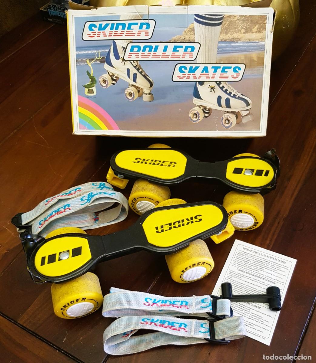 Colecionismo desportivo: PATINES VINTAGE -SKYDER- EN CAJA+INSTRUCCIONES+LLAVE DE RUEDAS
