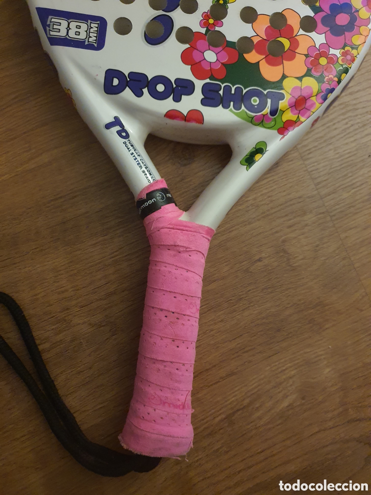 Coleccionismo deportivo: pala drop shot en perfecto estado - Foto 5