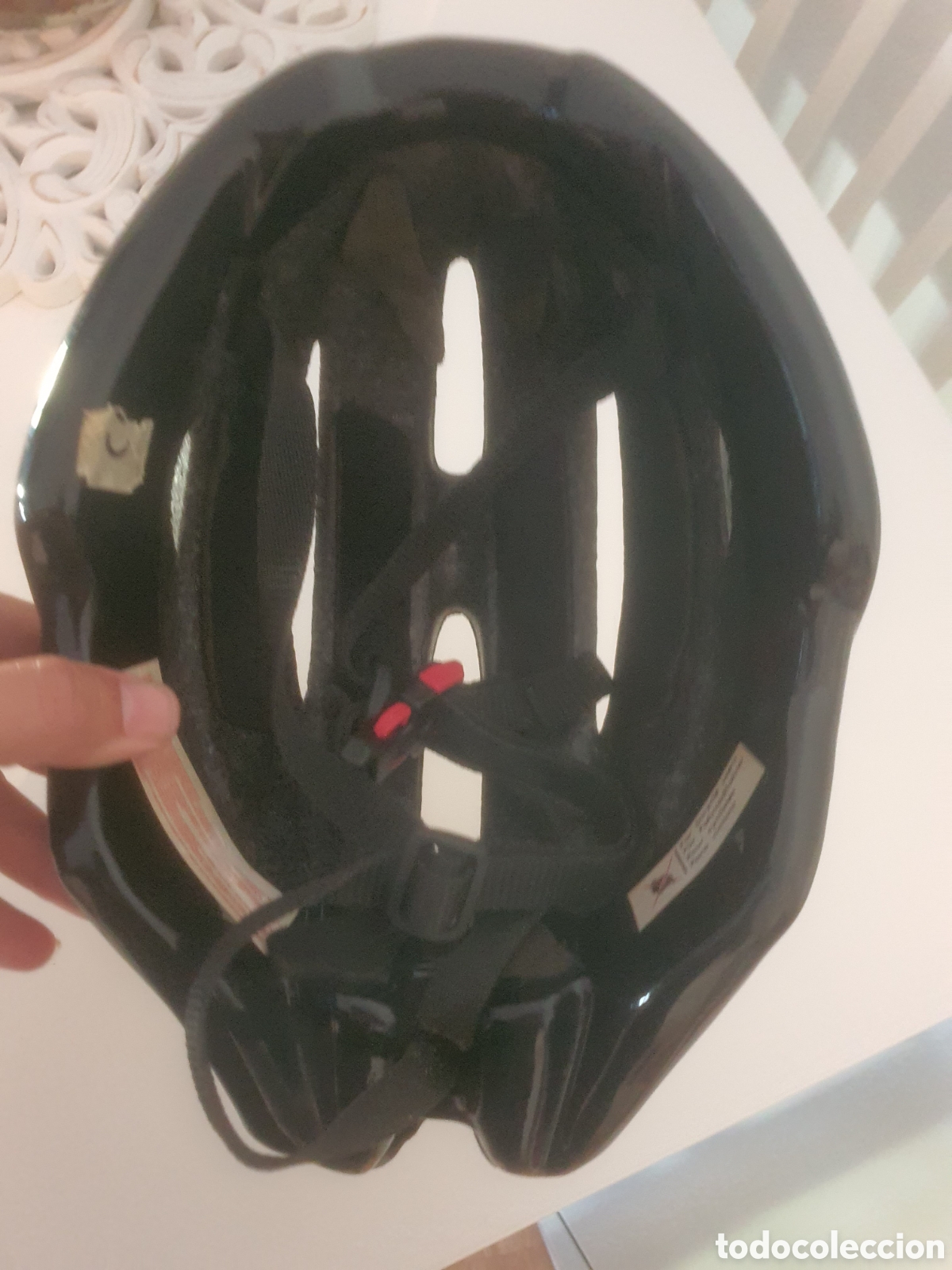Coleccionismo deportivo: casco de bicicleta john luck - Foto 5