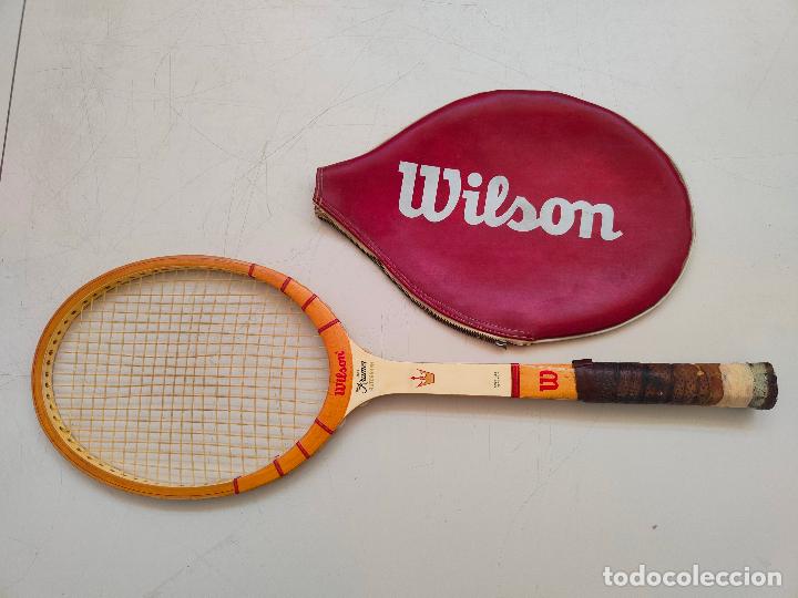 Collezionismo sportivo: Raqueta de tenis antigua de madera Wilson Kramer
