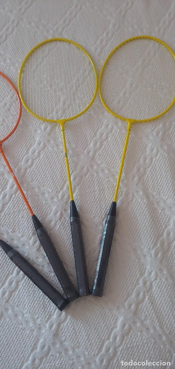 Coleccionismo deportivo: 4 Raquetas badminton de KAS. - Foto 3