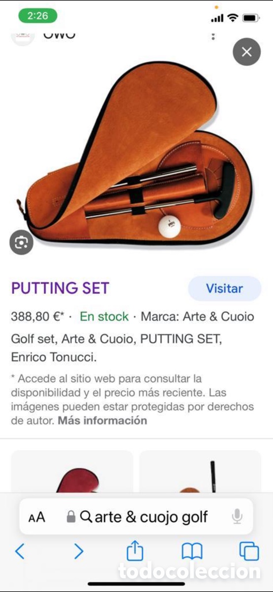 Coleccionismo deportivo: Putting Set Golf. Set viaje. - Foto 19