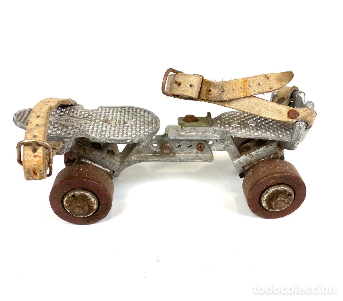 Coleccionismo deportivo: ANTIGUOS PATINES COMETA CON FUNDA - Foto 4