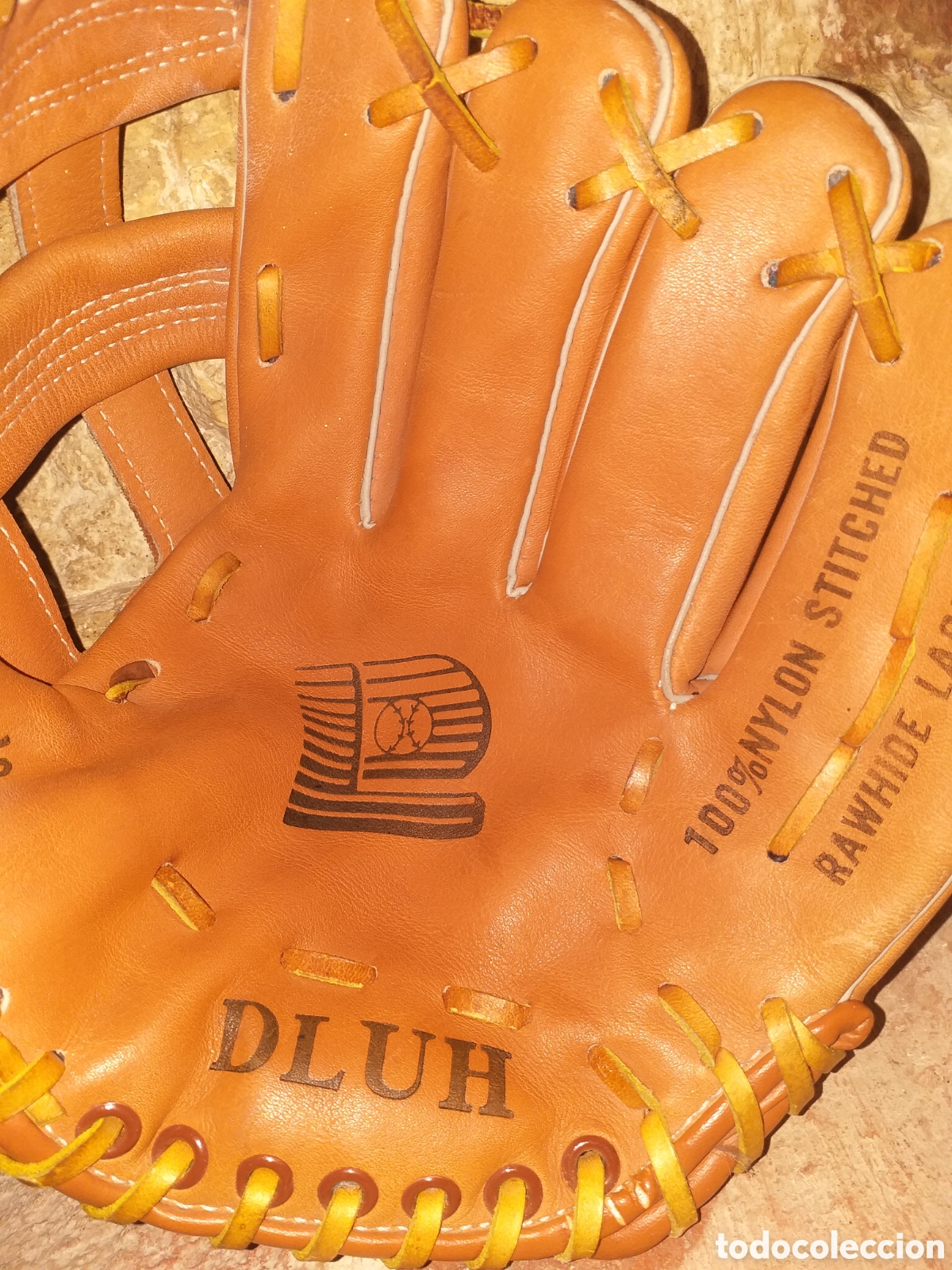 Coleccionismo deportivo: Guante de cuero be&iacute;sbol (DLUH )