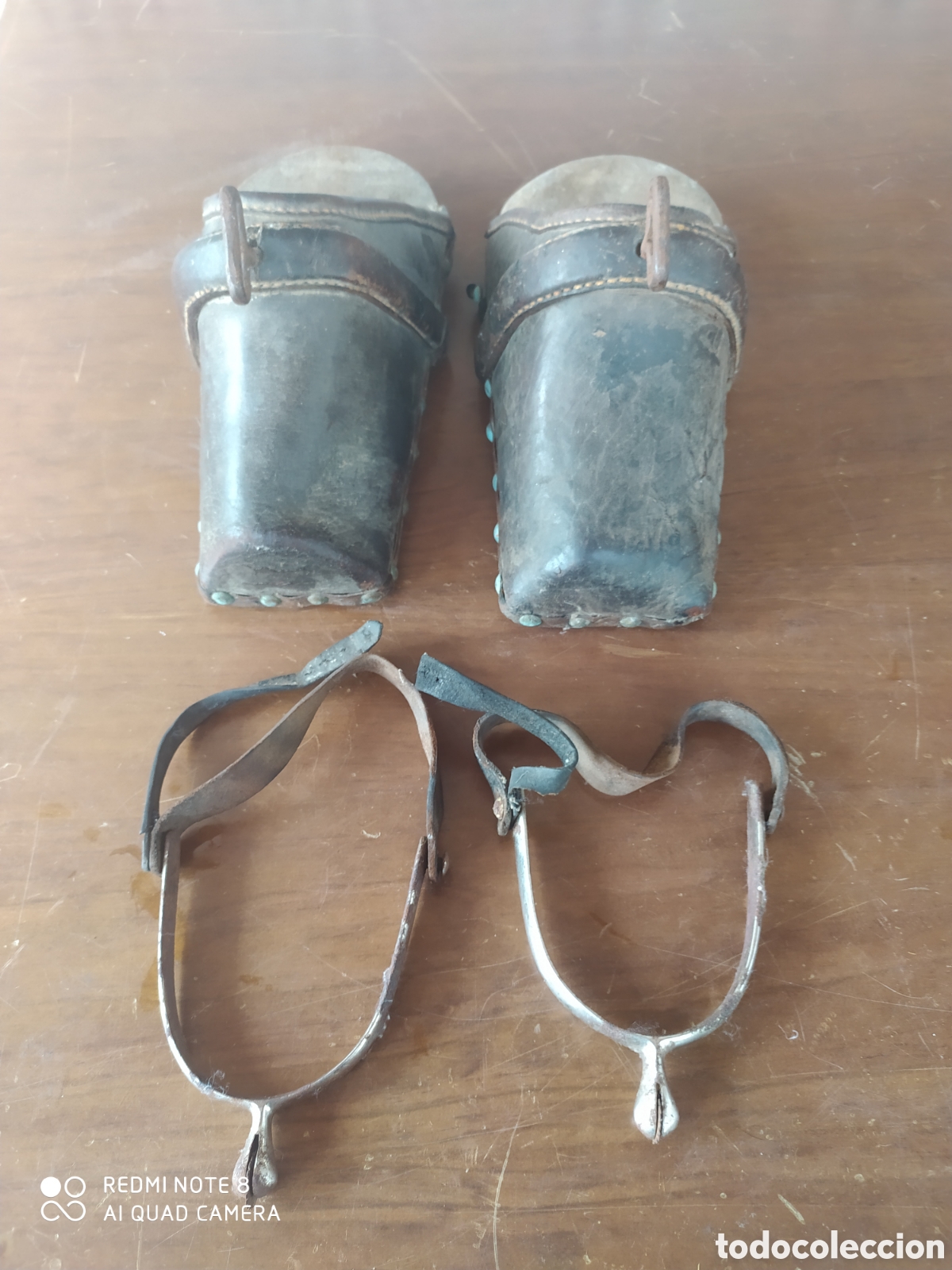 Collezionismo sportivo: Pareja de estribos y pareja de Espuelas muy Antiguas para montar a caballo