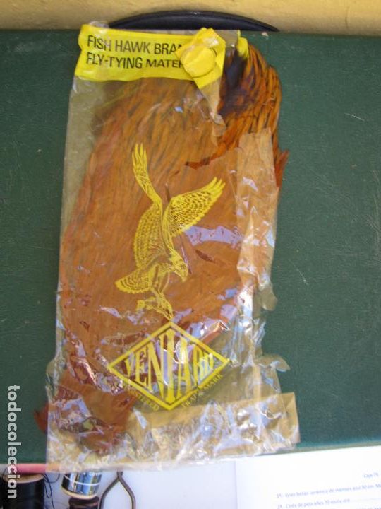 Collectionnisme sportif: 79.- Cuello de gallo para mosca seca. Veniard fly fish hawk Brand. USA