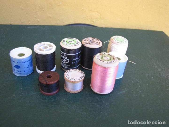 Collectionnisme sportif: 79.- Lote 8 bobinas seda para montaje de moscas de pesca. Trucha o salm&oacute;n