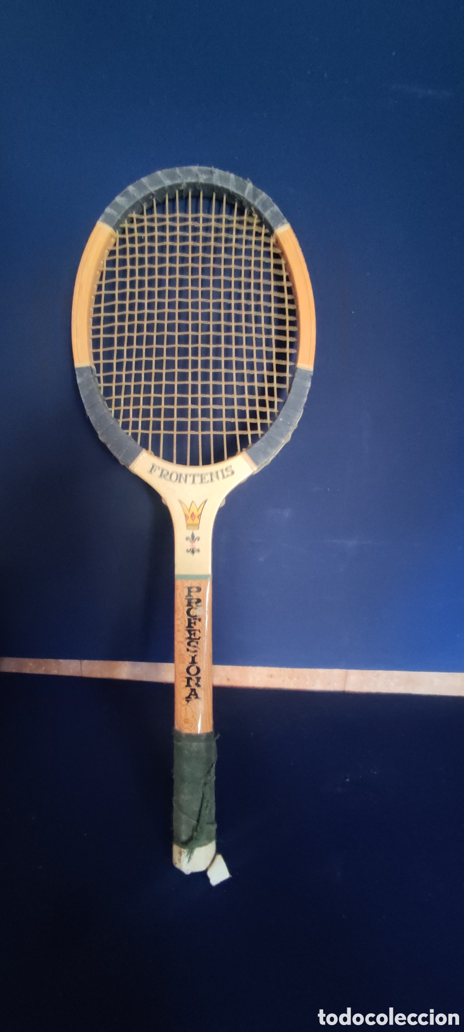 Coleccionismo deportivo: ANTIGUA RAQUETA DE FRONTENIS - Foto 5