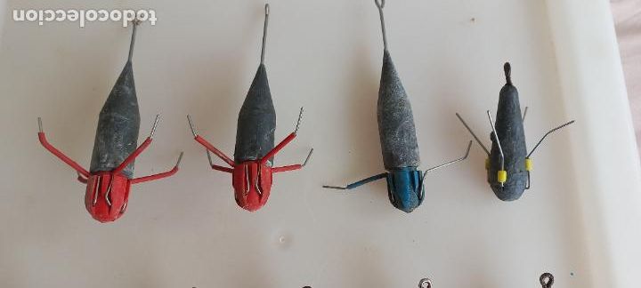 Coleccionismo deportivo: Lote de 8 plomos de pesca a Surfcasting. - Foto 3
