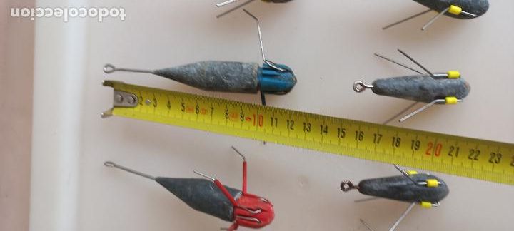 Coleccionismo deportivo: Lote de 8 plomos de pesca a Surfcasting. - Foto 4