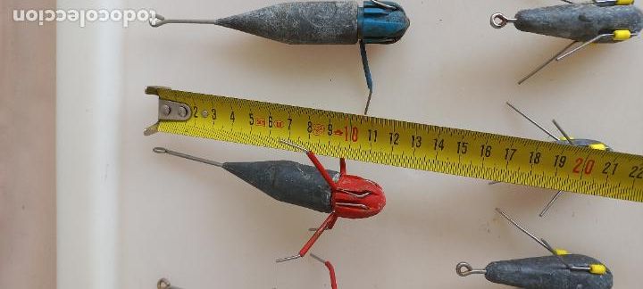 Coleccionismo deportivo: Lote de 8 plomos de pesca a Surfcasting. - Foto 5