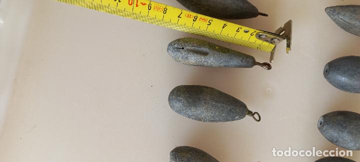 Coleccionismo deportivo: Lote de 12 plomos de pesca a Surfcasting. Pesos, plomadas. - Foto 6