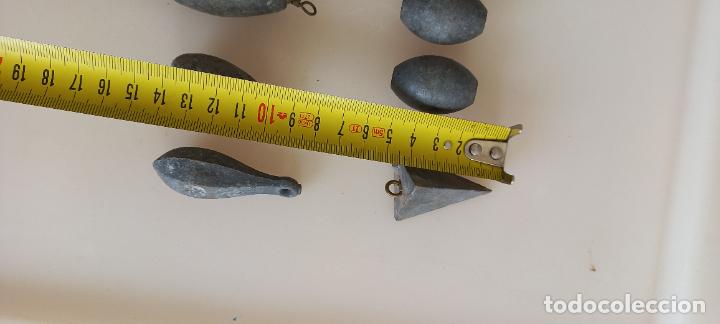 Coleccionismo deportivo: Lote de 12 plomos de pesca a Surfcasting. Pesos, plomadas. - Foto 7