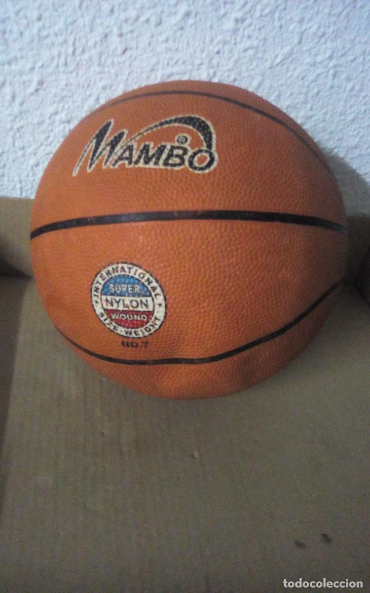 Coleccionismo deportivo: Mambo. Antiguo bal&oacute;n de Baloncesto. International Size-Weight n&ordm; 7. Nylon Super Wound. Eurojuguetes
