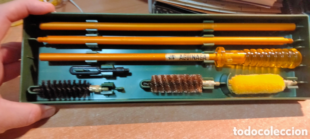 Collectionnisme sportif: Juego Baquetas para limpieza de escopetas de caza del calibre 12 T. Aguinaga (Eibar)
