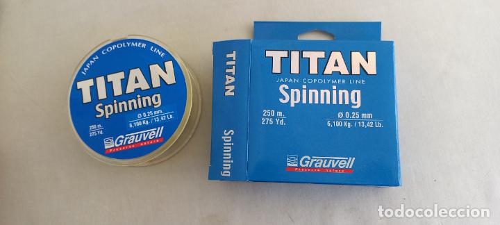 Collezionismo sportivo: HILO DE NYLON PARA PESCA. GRAUVELL. TITAN SPINNING, 0.25 MM