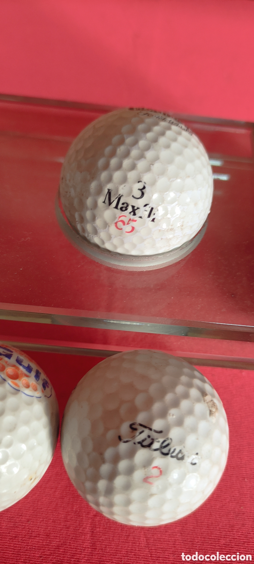 Coleccionismo deportivo: EXPOSITOR PELOTAS DE GOLF - Foto 4