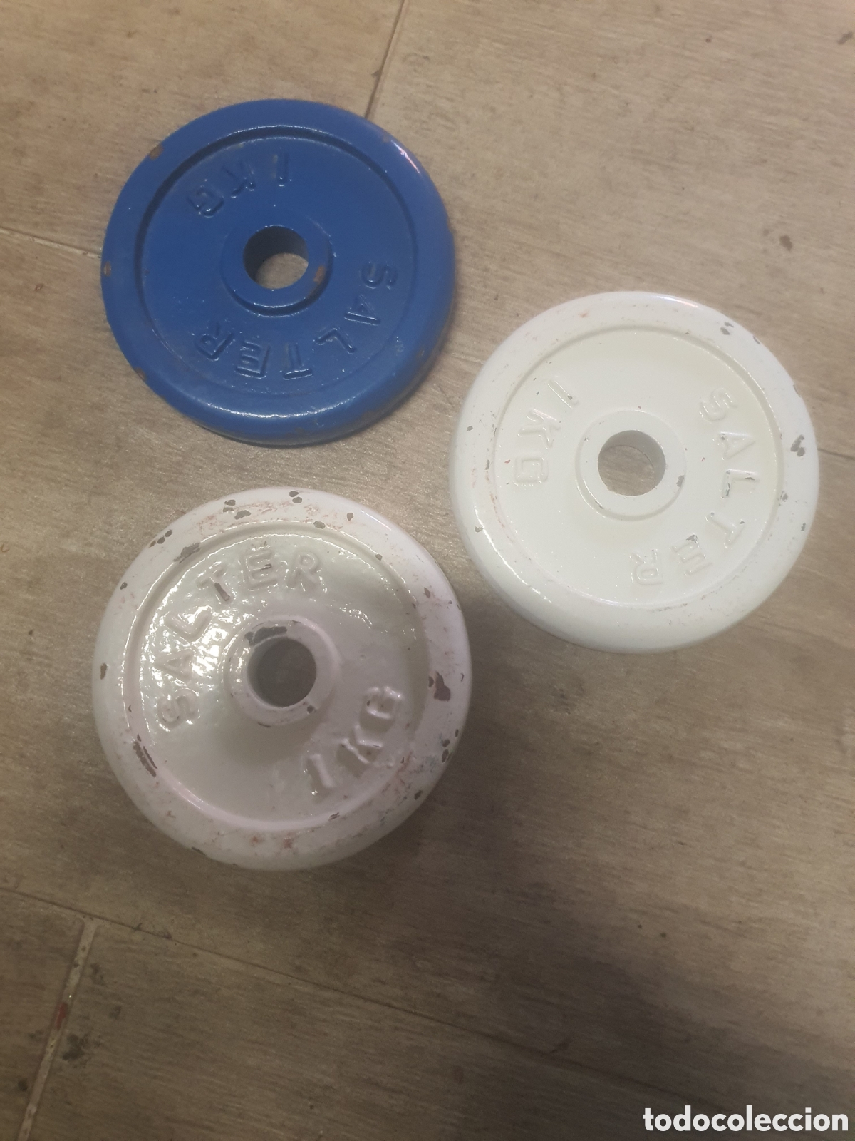 Coleccionismo deportivo: 3 pesas salter de 1kg profesional
