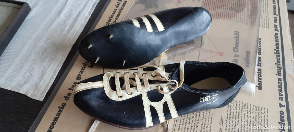 Collectionnisme sportif: Botas atletismo a&ntilde;os 70 Mates Delta nuevas f&uacute;tbol deporte