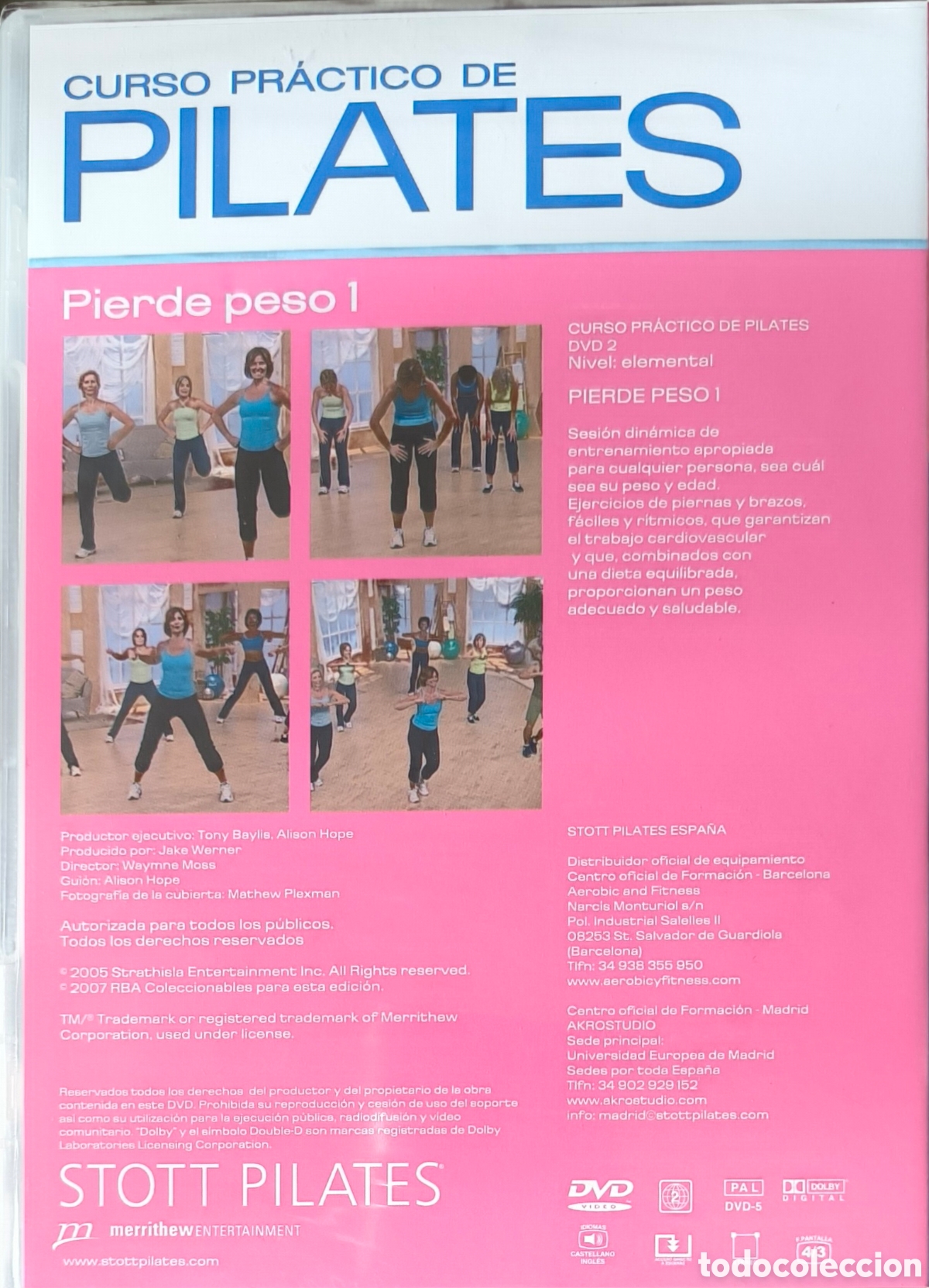 Coleccionismo deportivo: 3 DVD CURSO PR&Aacute;CTICO DE PILATES - Foto 5