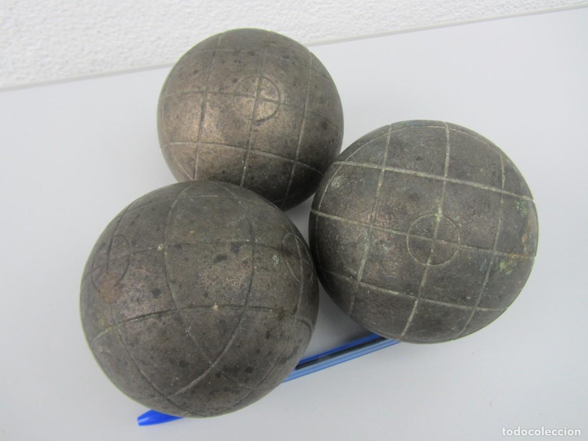 Coleccionismo deportivo: Bolas de petanca francesas. Lyon. - Foto 8