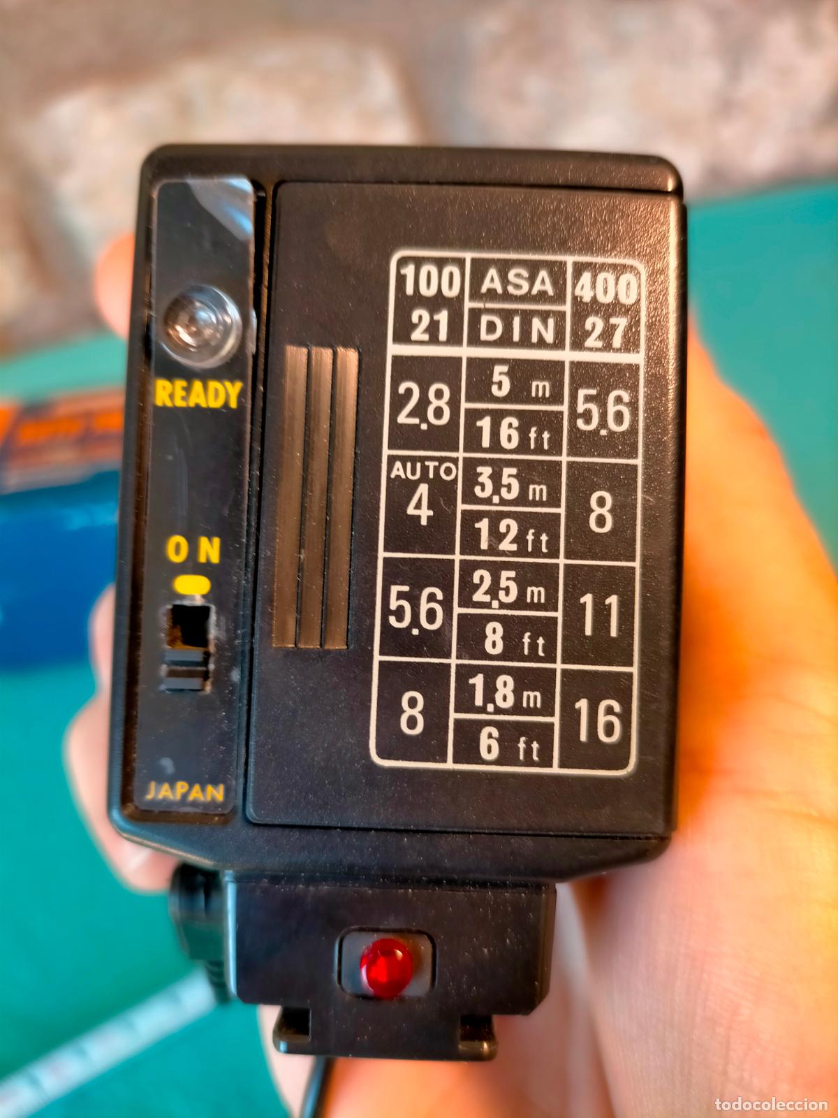 Coleccionismo deportivo: Hitacoa auto-140A electronic flash unit flash electronico linterna con caja - Foto 6