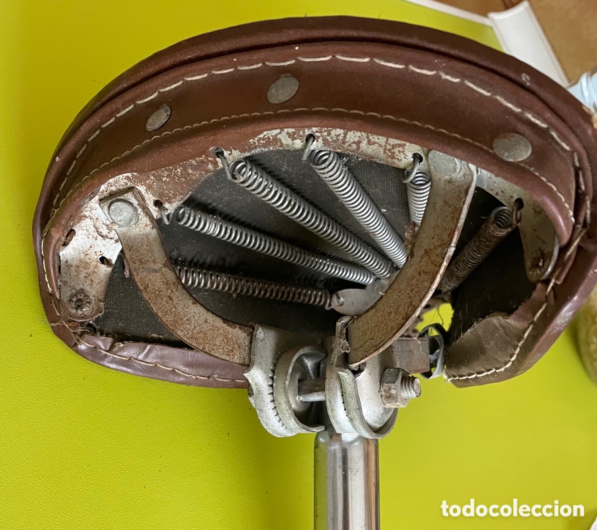 Coleccionismo deportivo: Sill&iacute;n bicicleta de paseo - Foto 5