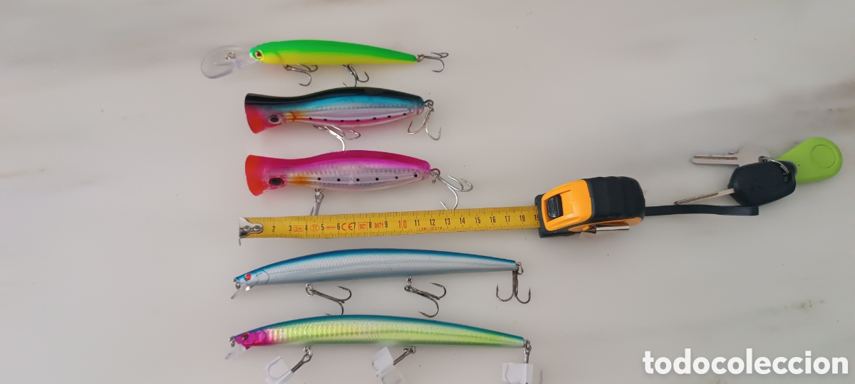 Coleccionismo deportivo: Lote se&ntilde;uelos de pesca - Foto 3