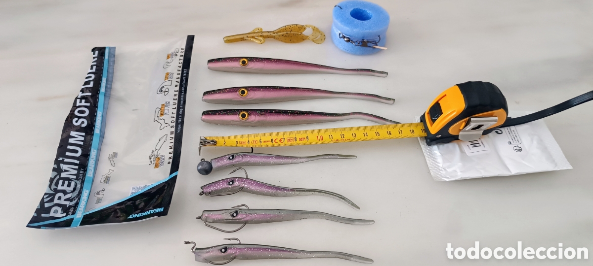 Collectionnisme sportif: Lote de se&ntilde;uelos ideales para la pesca spinning.