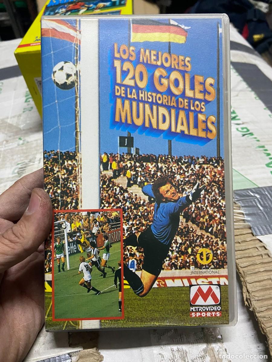 Collectionnisme sportif: VHS FUTBOL LOS MEJORES 120 GOLES DE LA HISTORIA DE LOS MUNDIALES METROVIDEO