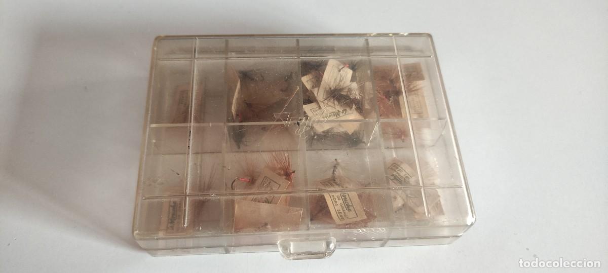 Colecionismo desportivo: SET DE 39 ANZUELOS MOSCA PARA PESCA , ANTIGUOS , FRANCESES , MARCA LA MOUCHE