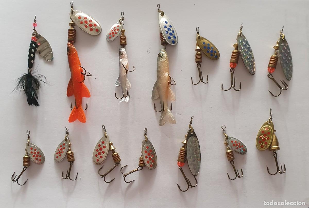 Coleccionismo deportivo: surtido cucharillas de pesca nuebas - Foto 1