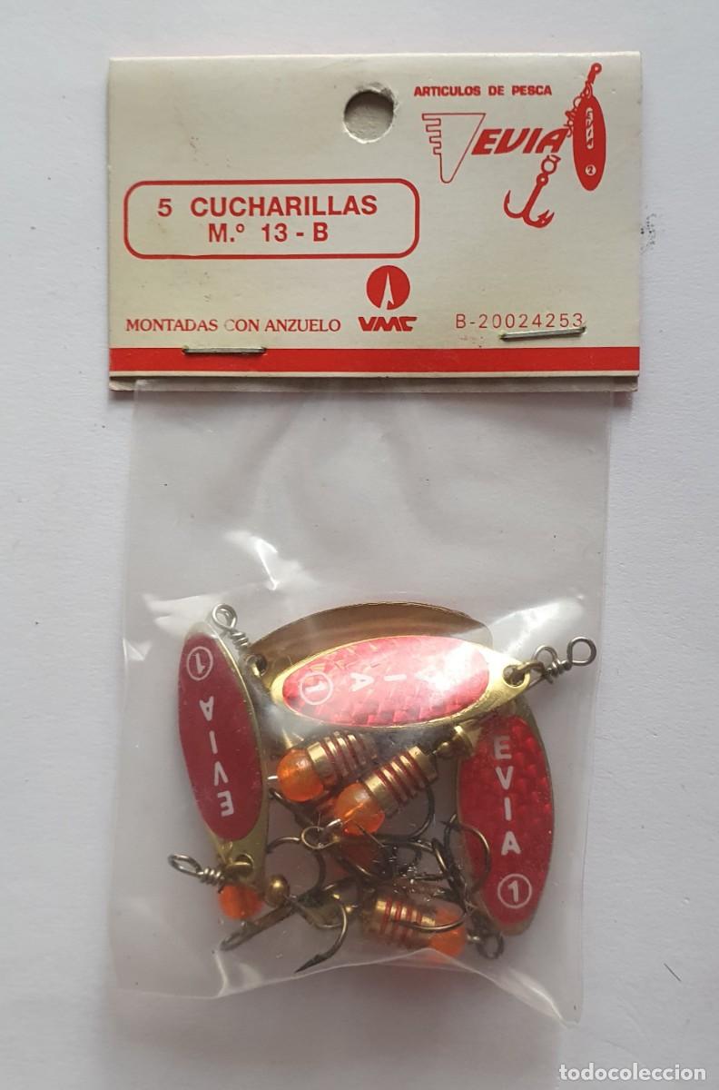 Coleccionismo deportivo: cucharillas evia 5 - Foto 1