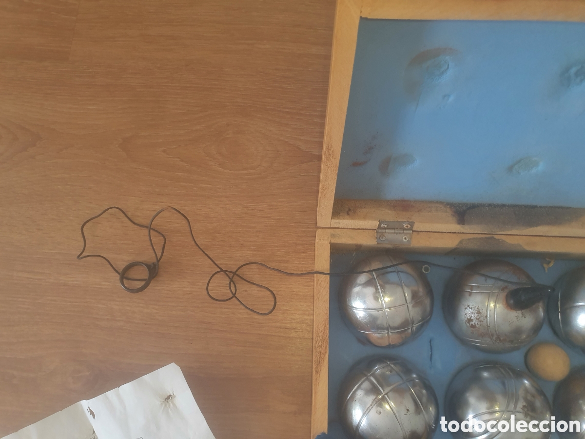 Coleccionismo deportivo: antiguo set de petanca ... - Foto 3