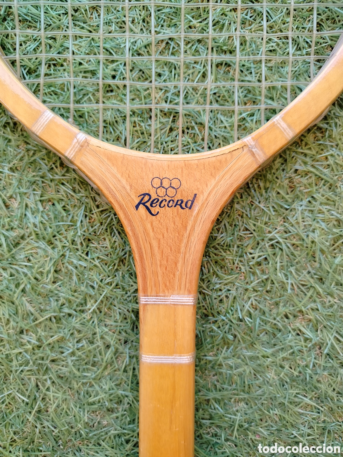 Coleccionismo deportivo: Record Raqueta Madera Junior - Foto 2