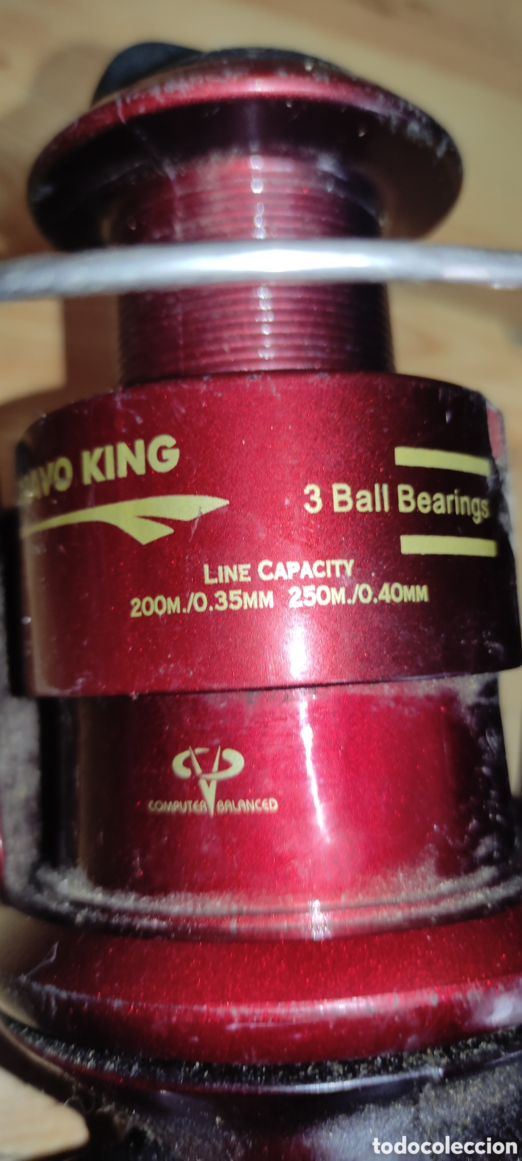 Coleccionismo deportivo: Carrete de pesca Bravo King - Foto 3