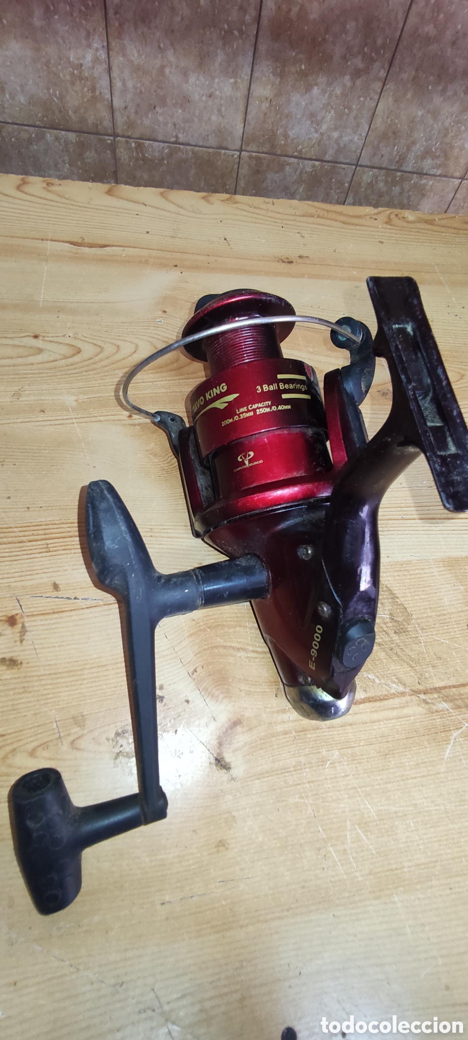 Coleccionismo deportivo: Carrete de pesca Bravo King - Foto 5