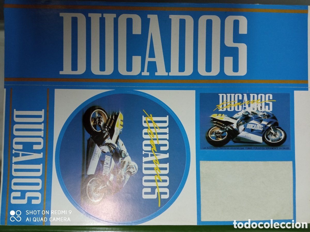Coleccionismo deportivo: Pegatina DUCADOS. Team. Yamaha. - Foto 1
