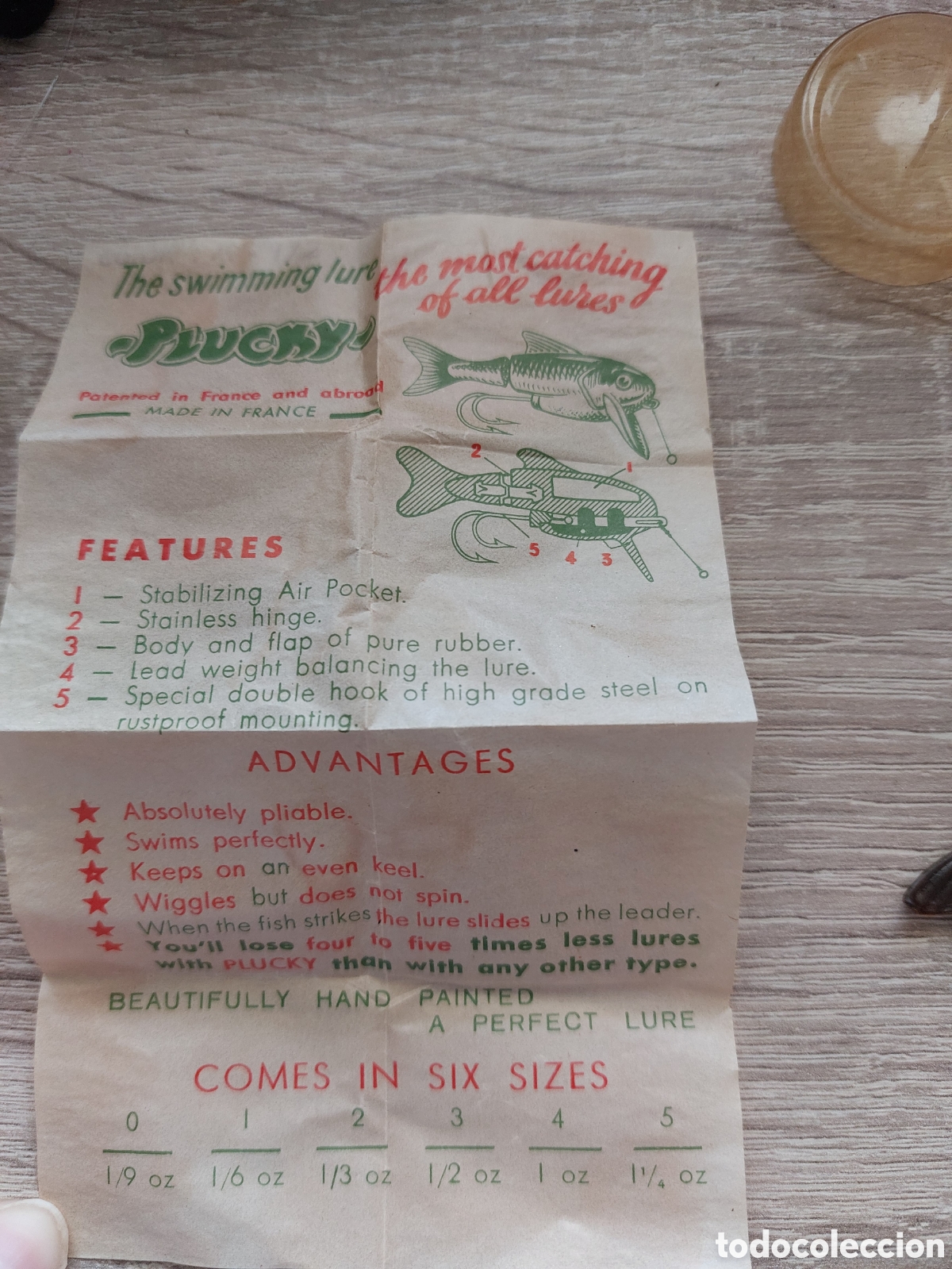 Coleccionismo deportivo: Se&ntilde;uelo Antiguo Frances Plucky - Foto 2