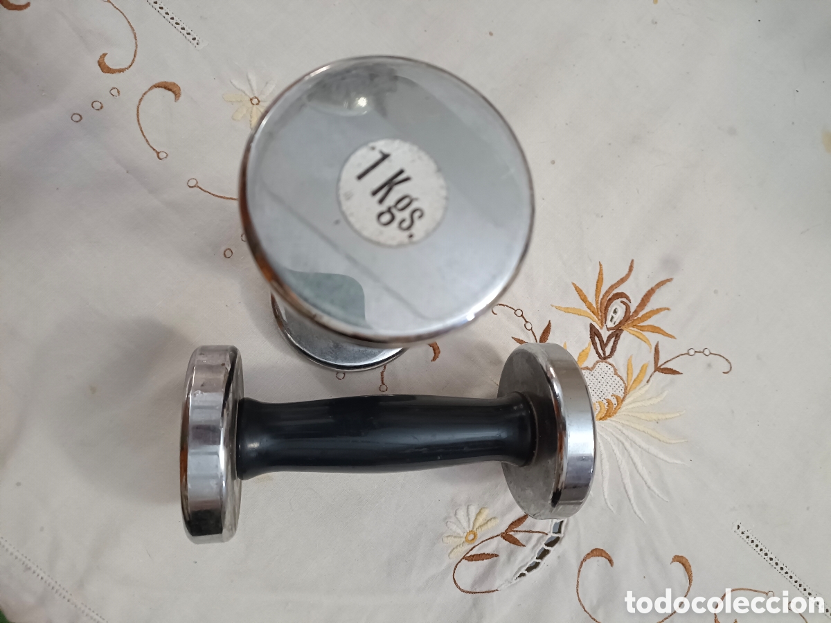 Coleccionismo deportivo: Mancuernas 2 piezas cada 1 kg - Foto 2