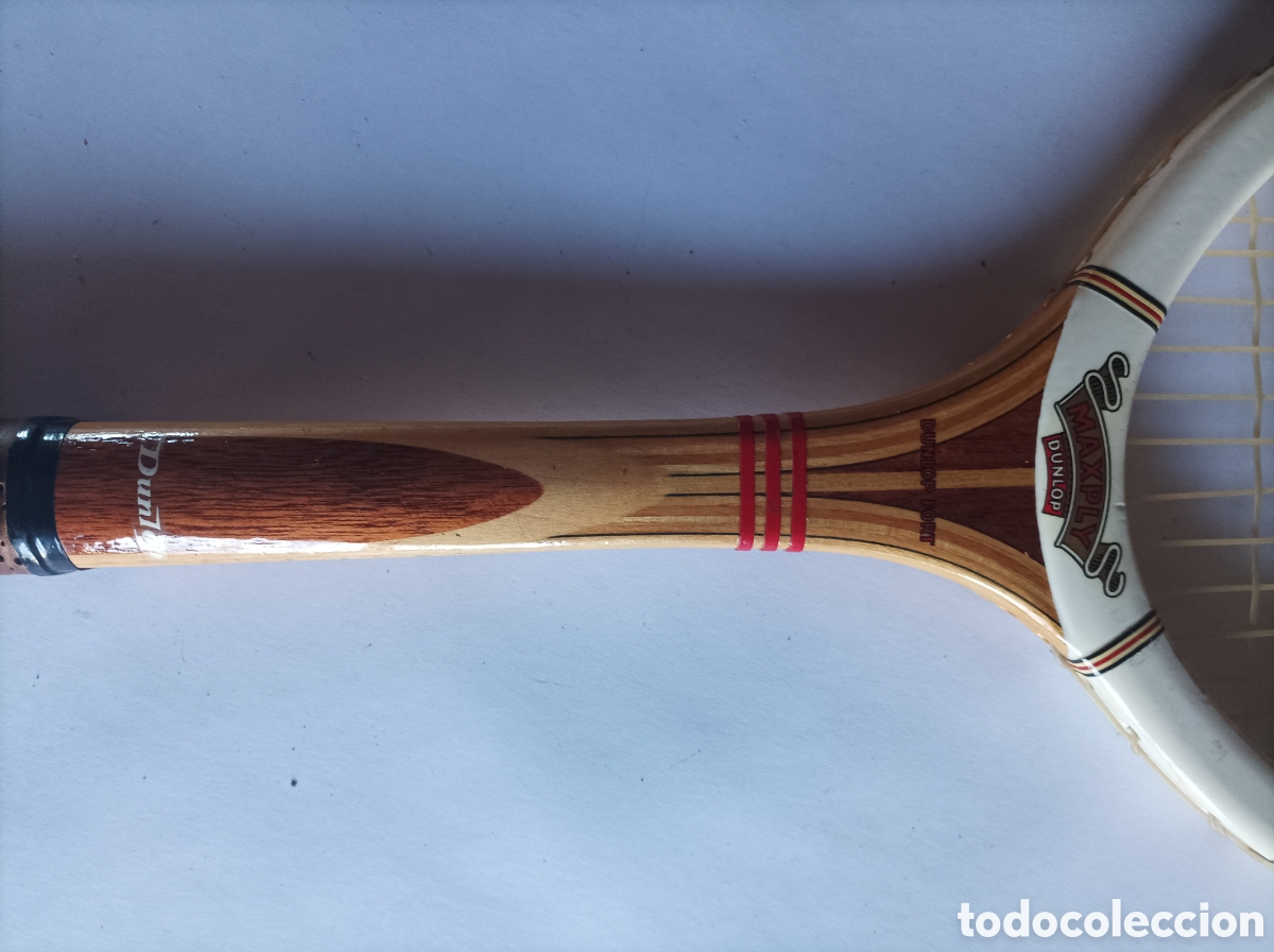 Coleccionismo deportivo: DUNLOP MAXPLAY. MEDIUM. RAQUETA DE MADERA. - Foto 10
