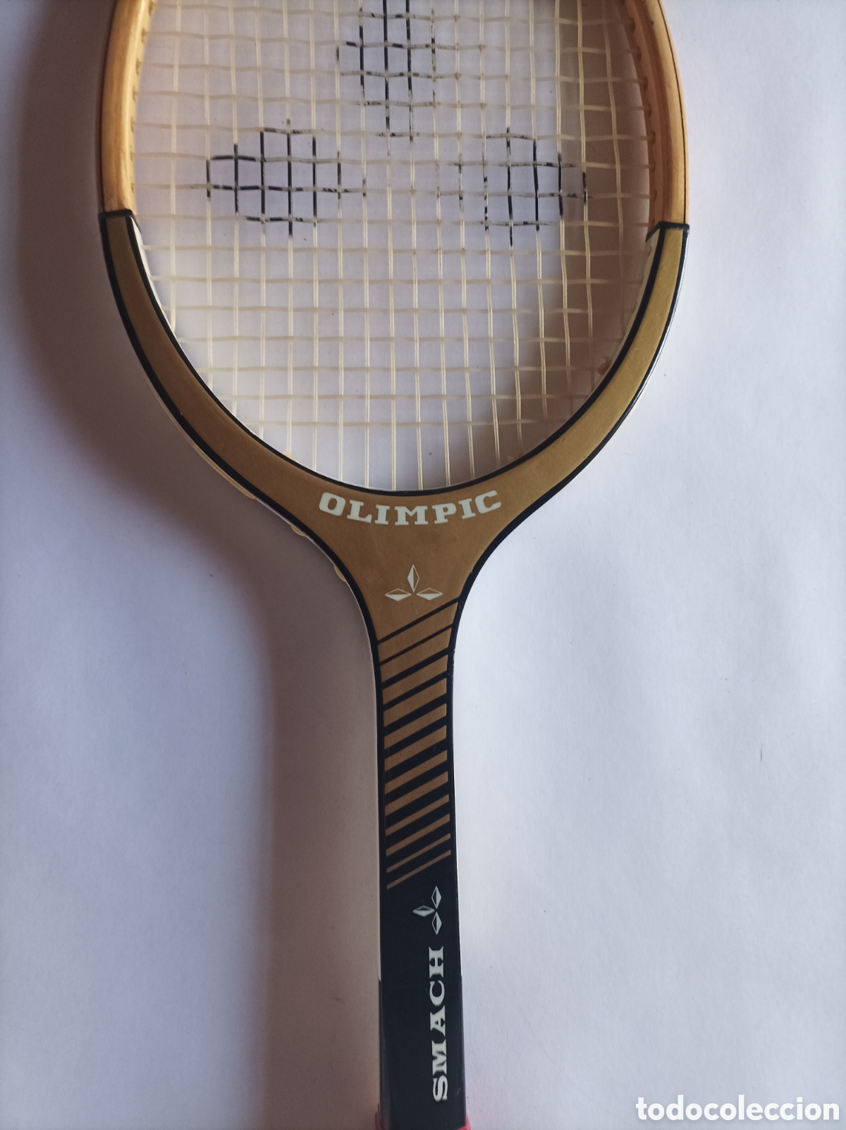 Coleccionismo deportivo: OLIMPIC SMACH. RAQUETA DE MADERA. - Foto 2