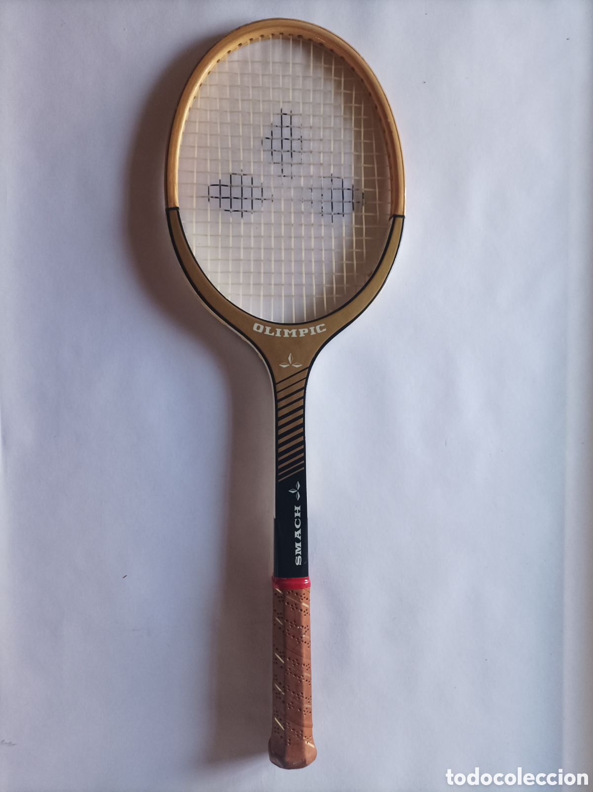 Coleccionismo deportivo: OLIMPIC SMACH. RAQUETA DE MADERA. - Foto 3