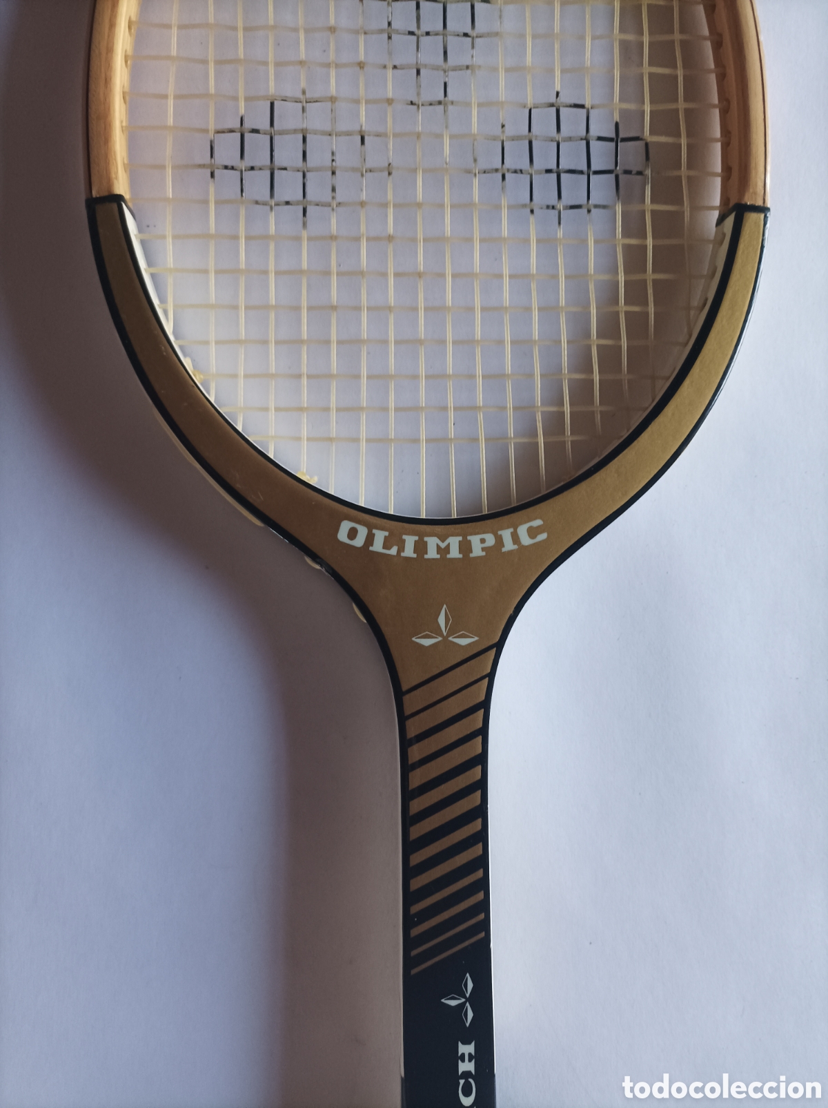 Coleccionismo deportivo: OLIMPIC SMACH. RAQUETA DE MADERA. - Foto 1