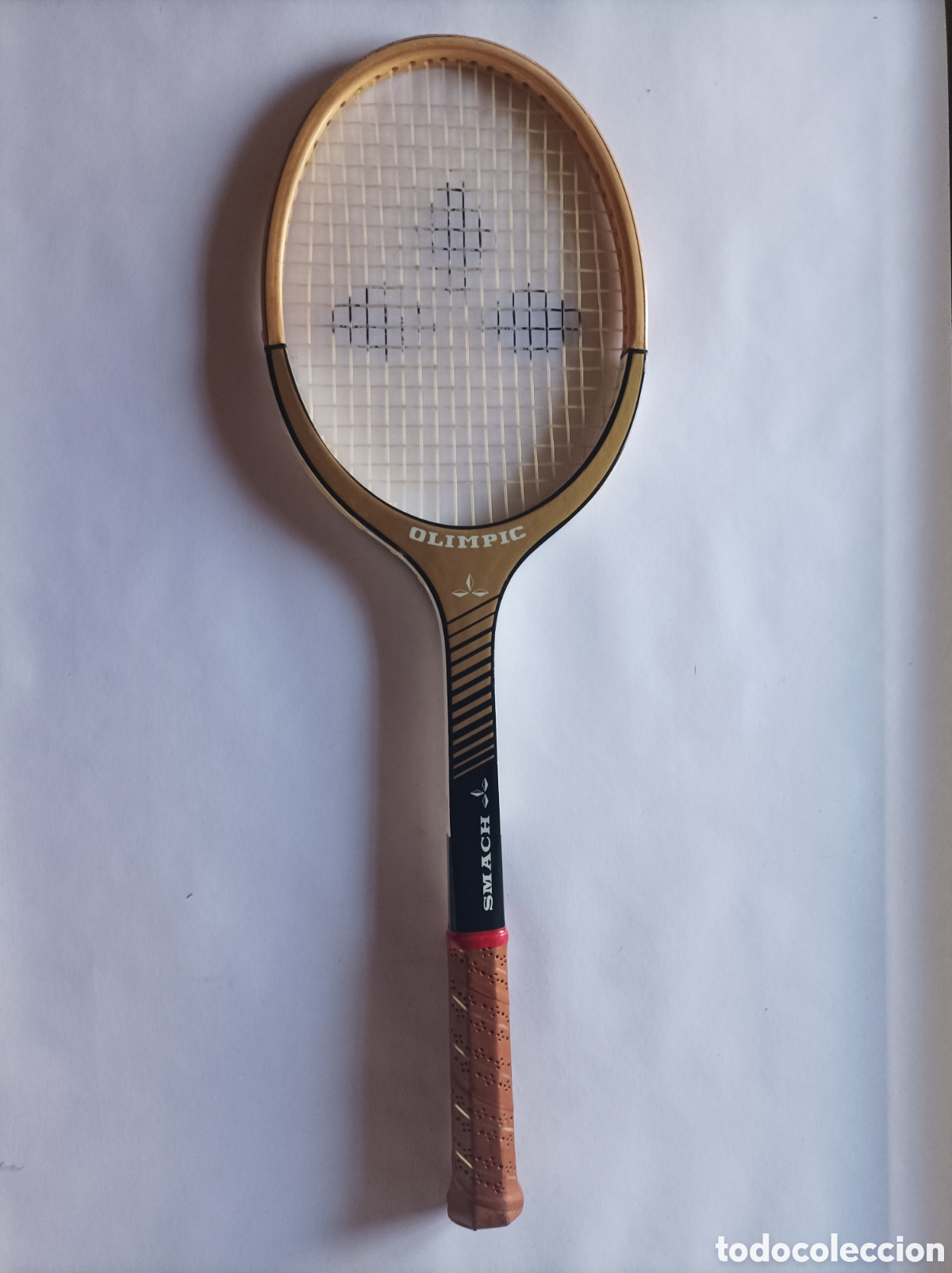 Coleccionismo deportivo: OLIMPIC SMACH. RAQUETA DE MADERA. - Foto 4