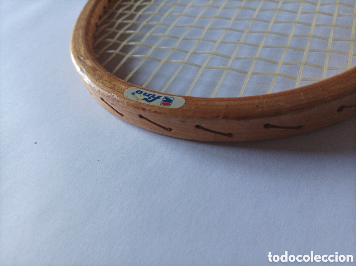 Coleccionismo deportivo: FINO COMBAT. RAQUETA DE MADERA. - Foto 5
